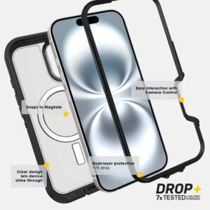 otterbox iphone 16 pro max (only) defender series xt case for magsafe denver dusk purple screenless lanyard attachment microbial defense protection retail packaging
