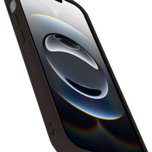 otterbox iphone 17e, 16e, 15, 14, & 13 figura series case terra brown aesthetic, silicone phone cases, protective minimalist design, magsafe iphone case with camera protection