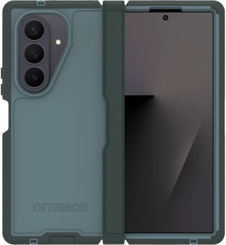 otterbox samsung galaxy z fold7 (only) defender series xt case sagebrush (green) screenless rugged hinge protection lanyard attachment powershare and wireless charging compatible otterbox samsung galaxy z fold7 (only) defender series xt case sagebrush (green) screenless rugged hinge protection lanyard attachment powershare and wireless charging compatible
