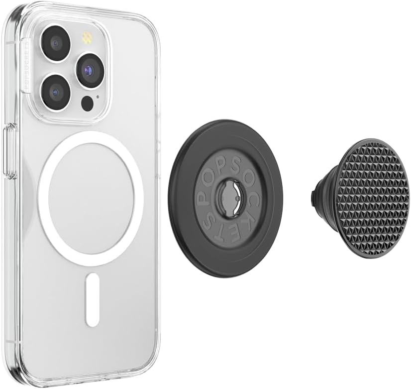 popsockets phone grip for magsafe, magnetic holder, phone stand, black alum triangle knurled black popsockets phone grip for magsafe, magnetic holder, phone stand, black alum triangle knurled black