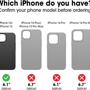 otterbox iphone 14 & iphone 13 commuter series case dont be blue (blue), slim & tough, pocket friendly, with port protection
