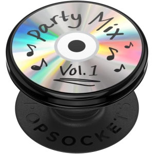 popsockets adhesive phone grip, holder, phone stand, spinner backspin party mix cd