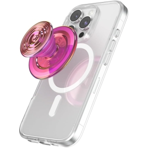 popsockets phone grip for magsafe, magnetic holder, phone stand ripple iridescent absinthe