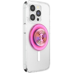 popsockets phone grip for magsafe, magnetic holder, phone stand ripple iridescent absinthe