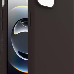 otterbox iphone 17e, 16e, 15, 14, & 13 figura series case terra brown aesthetic, silicone phone cases, protective minimalist design, magsafe iphone case with camera protection