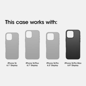 otterbox iphone 16 pro max (only) defender series xt case for magsafe denver dusk purple screenless lanyard attachment microbial defense protection retail packaging
