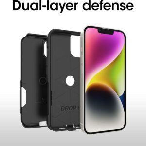 otterbox iphone 14 & iphone 13 commuter series case black , slim & tough, pocket friendly, with port protection | slim