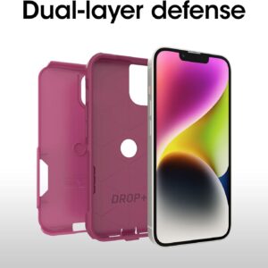otterbox iphone 14 & iphone 13 commuter series case into the fucshia (pink), slim & tough, pocket friendly, with port protection