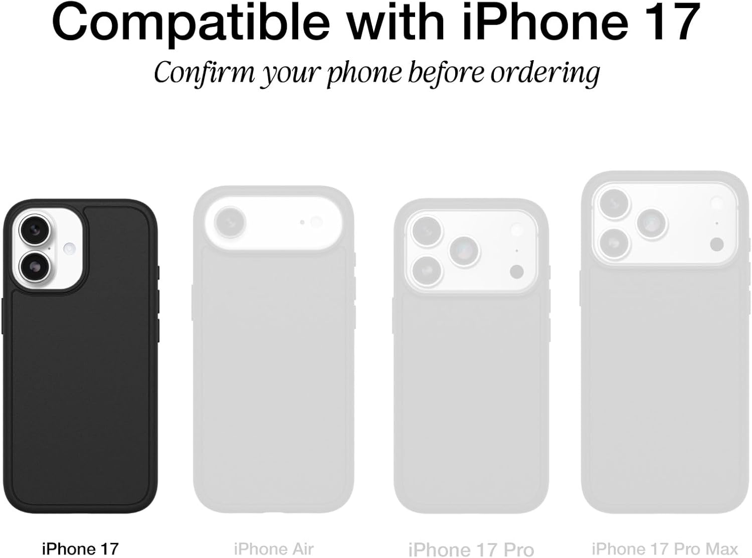 otterbox iphone 17 commuter series case grey comfort thin & protective iphone case, dual layer, impact absorbing iphone case otterbox iphone 17 commuter series case grey comfort thin & protective iphone case, dual layer, impact absorbing iphone case