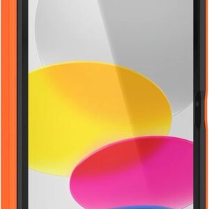otterbox ipad (a16) & ipad 10th gen (only) defender series case high visibility (orange) kickstand rugged & durable multi layer protection
