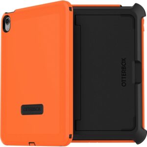 otterbox ipad (a16) & ipad 10th gen (only) defender series case high visibility (orange) kickstand rugged & durable multi layer protection