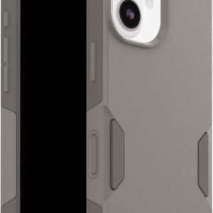 otterbox iphone 17 commuter series case grey comfort thin & protective iphone case, dual layer, impact absorbing iphone case