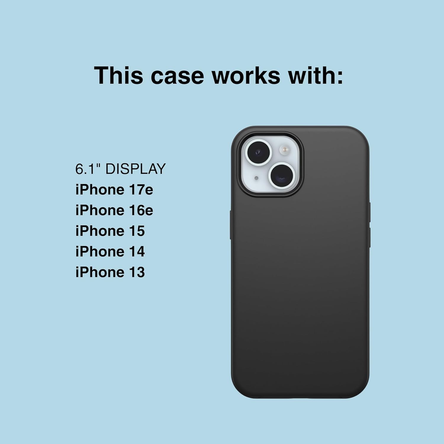 otterbox iphone 17e, 16e, 15, 14, & 13 figura series case polus blue aesthetic, silicone phone cases, protective minimalist design, magsafe iphone case with camera protection otterbox iphone 17e, 16e, 15, 14, & 13 figura series case polus blue aesthetic, silicone phone cases, protective minimalist design, magsafe iphone case with camera protection