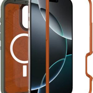 otterbox iphone 16 pro max (only) defender series xt case for magsafe realtree (camo) screenless lanyard attachment