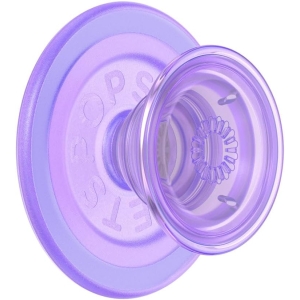 popsockets phone grip for magsafe, magnetic holder, phone stand lavender translucent