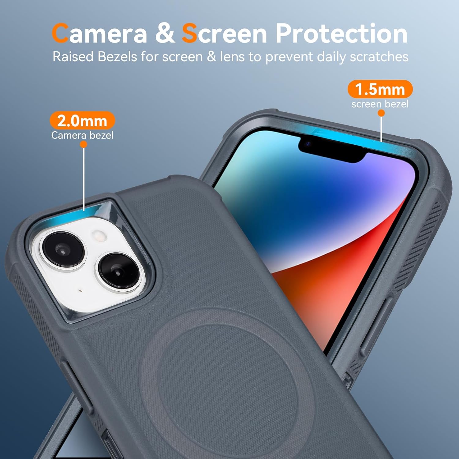 for iphone 14 case with belt clip, compatible with magsafe, anti drop, anti fingerprint, 3 in 1 heavy duty shockproof protection for iphone 14 case rugged with kickstand, gray for iphone 14 case with belt clip, compatible with magsafe, anti drop, anti fingerprint, 3 in 1 heavy duty shockproof protection for iphone 14 case rugged with kickstand, gray