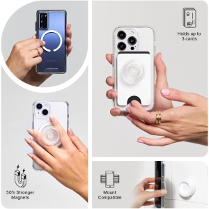 popsockets phone grip for magsafe, magnetic holder, phone stand, green fresh pine