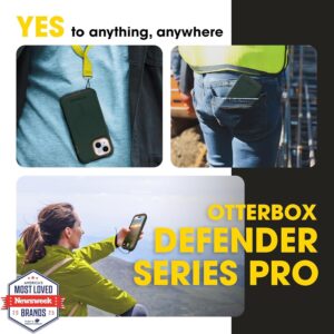 otterbox defender magsafe case for iphone 17e, 16e, 15, 14, 13 – 7x military grade drop protection, rugged grip texture, strap anchors, port covers, screenless – non retail packaging – coppersmith