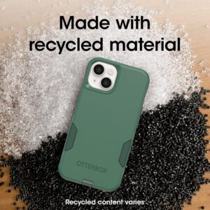 otterbox iphone 14 & iphone 13 commuter series case trees company (green), slim & tough, pocket friendly, with port protection