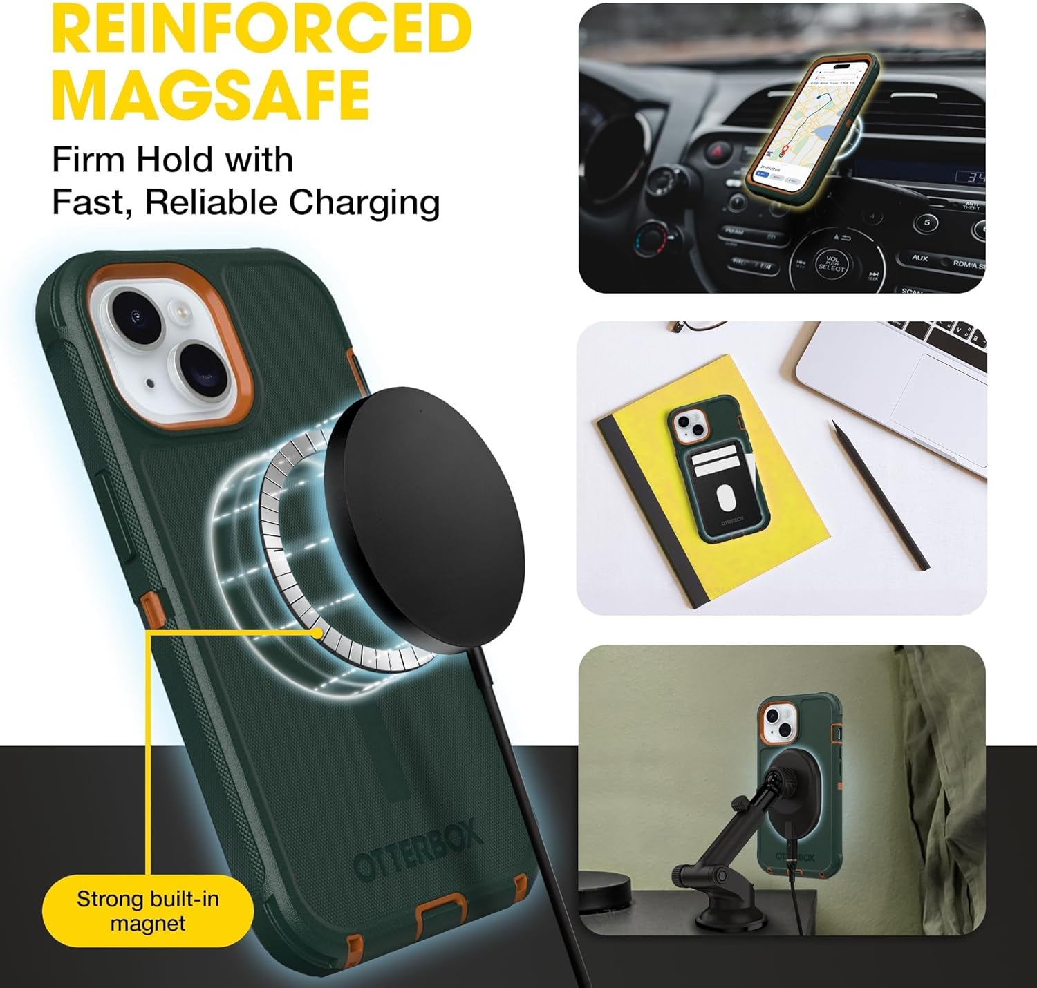 otterbox defender magsafe case for iphone 17e, 16e, 15, 14, 13 – 7x military grade drop protection, rugged grip texture, strap anchors, port covers, screenless – non retail packaging – coppersmith otterbox defender magsafe case for iphone 17e, 16e, 15, 14, 13 – 7x military grade drop protection, rugged grip texture, strap anchors, port covers, screenless – non retail packaging – coppersmith