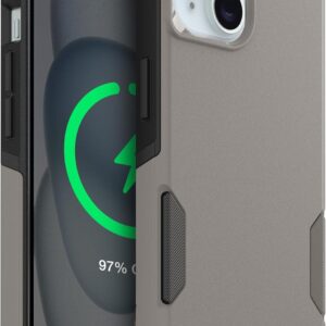 otterbox iphone 17e, 16e, 15, 14, & 13 commuter series case black, slim & tough, pocket friendly, with port protection