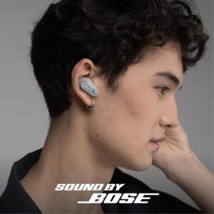 skullcandy method 360 anc wireless earbuds, sound by bose, bluetooth headphones, premium noise cancelling, up to 40 hrs battery, sweat and water resistant, microphone for iphone android cement