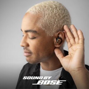 skullcandy method 360 anc wireless earbuds, sound by bose, bluetooth headphones, premium noise cancelling, up to 40 hrs battery, sweat and water resistant, microphone for iphone android leopard